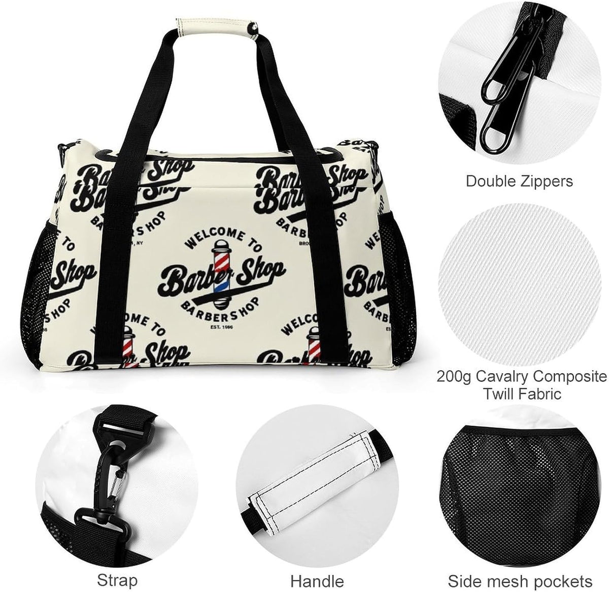 Lightweight Foldable Travel Duffel Bag Carry On Overnight Weekender Tote Bag for Women Yoga Gym