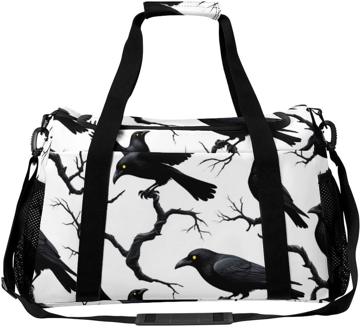 Lightweight Foldable Travel Duffel Bag Carry On Overnight Weekender Tote Bag for Women Yoga Gym
