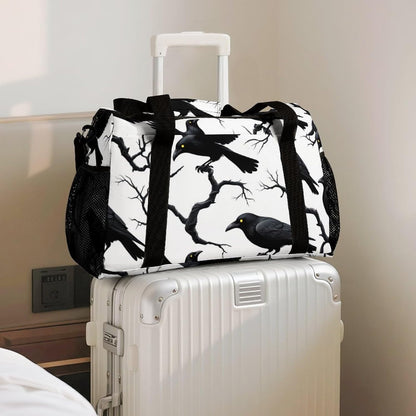 Lightweight Foldable Travel Duffel Bag Carry On Overnight Weekender Tote Bag for Women Yoga Gym