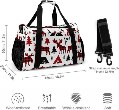 Lightweight Foldable Travel Duffel Bag Carry On Overnight Weekender Tote Bag for Women Yoga Gym