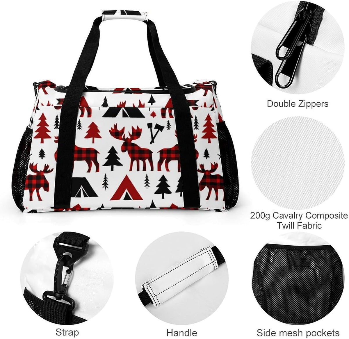 Lightweight Foldable Travel Duffel Bag Carry On Overnight Weekender Tote Bag for Women Yoga Gym