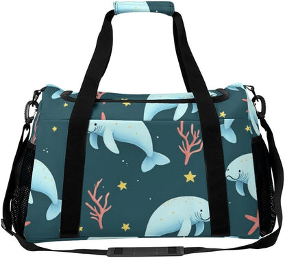Lightweight Foldable Travel Duffel Bag Carry On Overnight Weekender Tote Bag for Women Yoga Gym