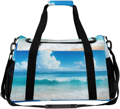 Lightweight Foldable Travel Duffel Bag Carry On Overnight Weekender Tote Bag for Women Yoga Gym