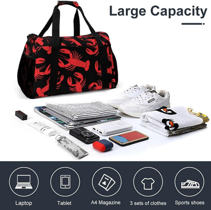 Lightweight Foldable Travel Duffel Bag Carry On Overnight Weekender Tote Bag for Women Yoga Gym
