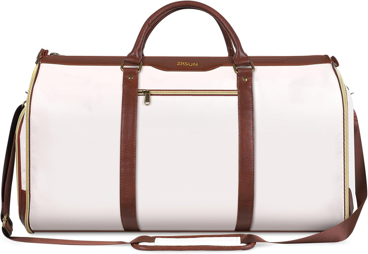 Garment Bag for Travel, Convertible Carry-on Duffel with Shoe Compartment, Waterproof & Wrinkle-Free Suit Carrier, Foldable & Lightweight, 50L