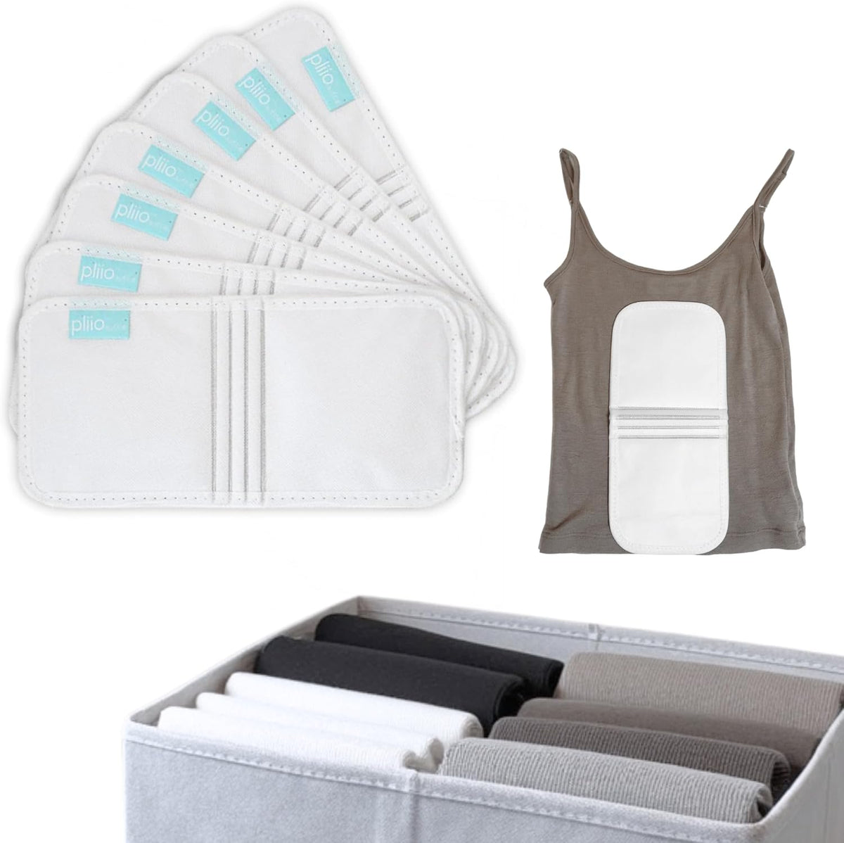 7 Pcs PLIIO Small Filers, Durable Shirt Folder, Space-Saving Closet and Suitcase organizer, Foldable Clothes Organizer, Storage Solution for Home and Travel, Wardrobe Organizer and Clothes Folder