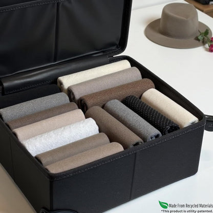 7 Pcs PLIIO Small Filers, Durable Shirt Folder, Space-Saving Closet and Suitcase organizer, Foldable Clothes Organizer, Storage Solution for Home and Travel, Wardrobe Organizer and Clothes Folder