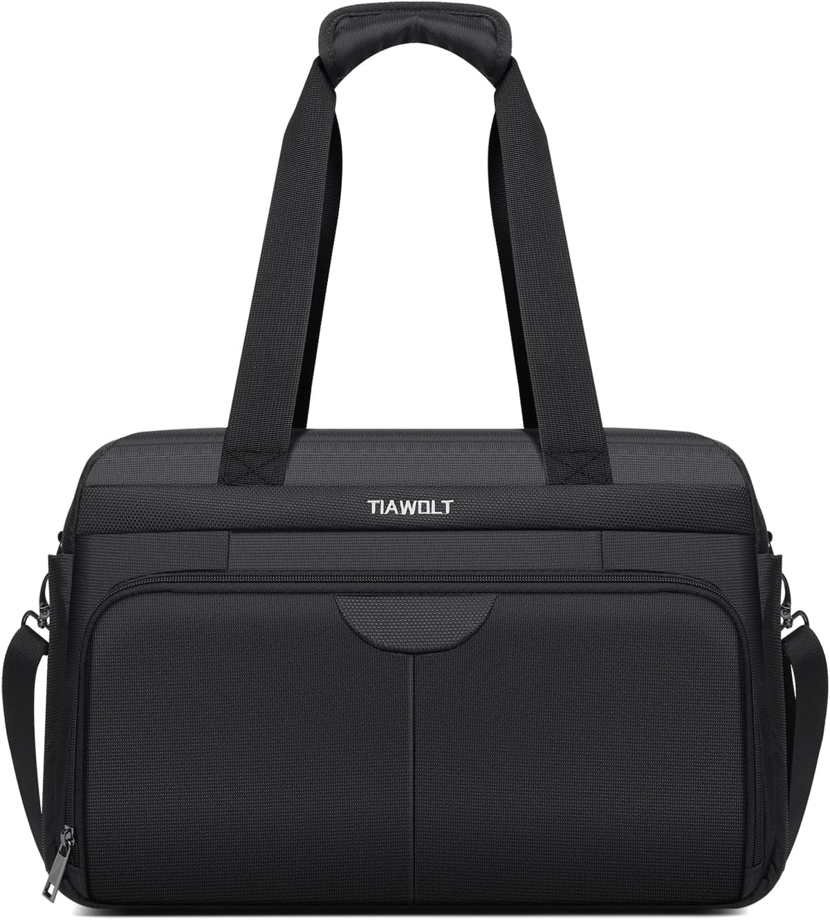 Underseat Carry On Luggage Lightweight Travel Tote Weekender Bag Overnight Duffle for Trip, Travel Essentials Personal Item Travel Bag for Women and Men,Black