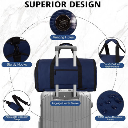 Duffle Bag for Men,Tactical Duffle Bags for Travel,55L Large Capacity Convertible Garment Bag With Shoes Compartment, Multi-functional Gym Bags Suit Bag for Traveling Workout Business Trip