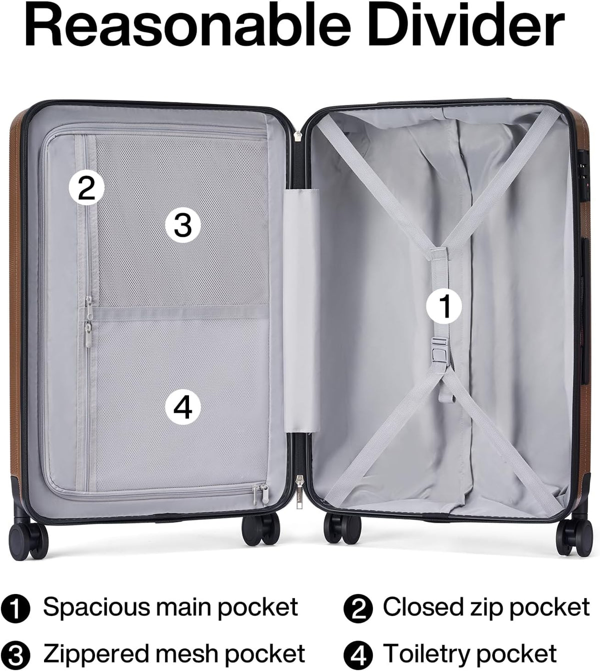 14 Inch Underseat Carry On Luggage with Wheels Hard Shell Suitcases Lightweight Small Luggage for Weekender Mini Suitcase Carry On Bag Travel Luggage for Travel Rolling Suitcase.(Orange)