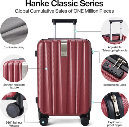 14 Inch Underseat Carry On Luggage with Wheels Hard Shell Suitcases Lightweight Small Luggage for Weekender Mini Suitcase Carry On Bag Travel Luggage for Travel Rolling Suitcase.(Orange)
