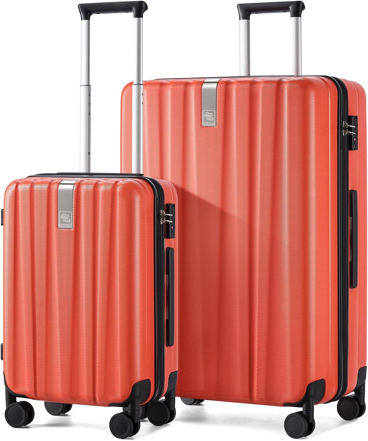 14 Inch Underseat Carry On Luggage with Wheels Hard Shell Suitcases Lightweight Small Luggage for Weekender Mini Suitcase Carry On Bag Travel Luggage for Travel Rolling Suitcase.(Orange)