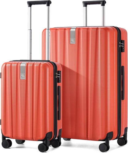 14 Inch Underseat Carry On Luggage with Wheels Hard Shell Suitcases Lightweight Small Luggage for Weekender Mini Suitcase Carry On Bag Travel Luggage for Travel Rolling Suitcase.(Orange)