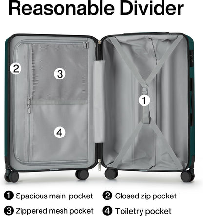 14 Inch Underseat Carry On Luggage with Wheels Hard Shell Suitcases Lightweight Small Luggage for Weekender Mini Suitcase Carry On Bag Travel Luggage for Travel Rolling Suitcase.(Orange)