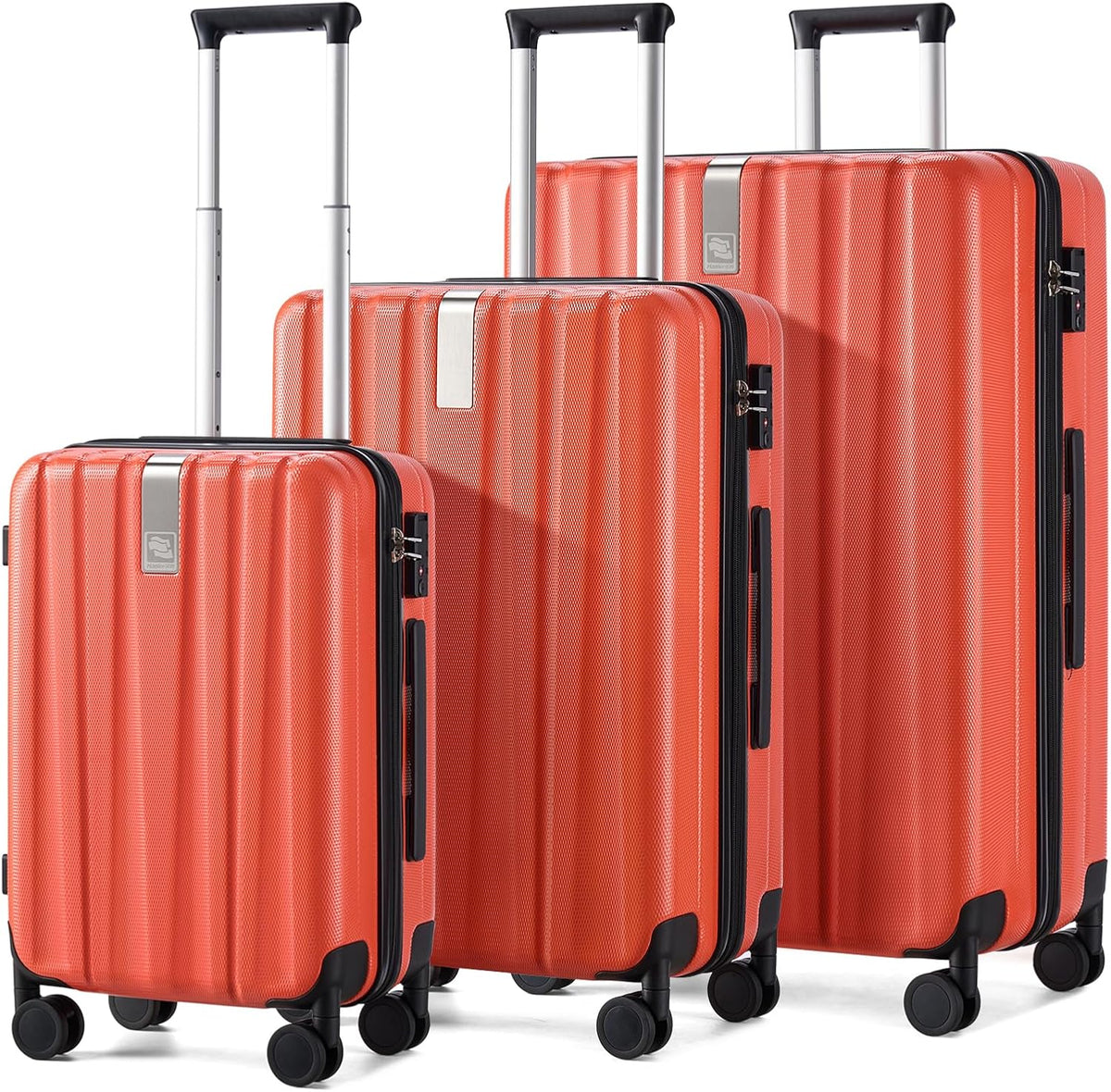 14 Inch Underseat Carry On Luggage with Wheels Hard Shell Suitcases Lightweight Small Luggage for Weekender Mini Suitcase Carry On Bag Travel Luggage for Travel Rolling Suitcase.(Orange)