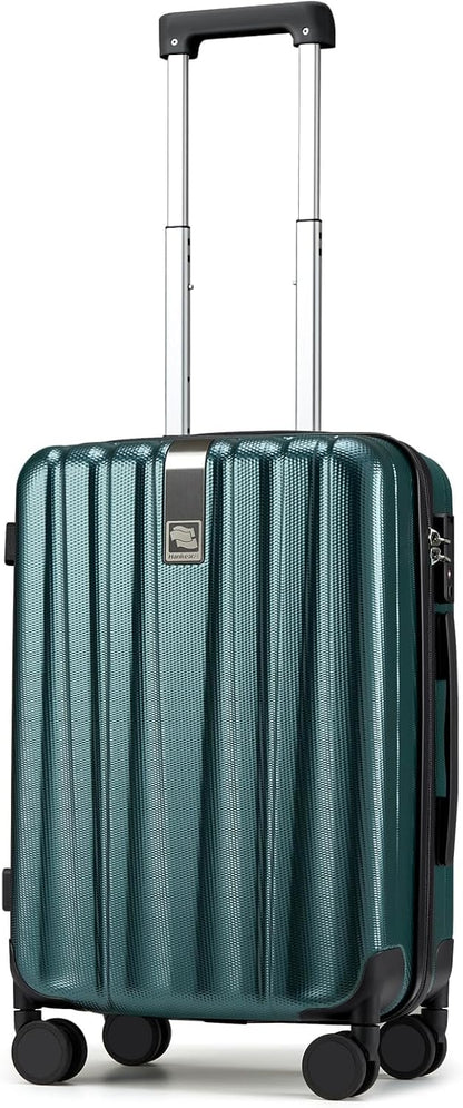 14 Inch Underseat Carry On Luggage with Wheels Hard Shell Suitcases Lightweight Small Luggage for Weekender Mini Suitcase Carry On Bag Travel Luggage for Travel Rolling Suitcase.(Orange)