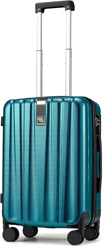 14 Inch Underseat Carry On Luggage with Wheels Hard Shell Suitcases Lightweight Small Luggage for Weekender Mini Suitcase Carry On Bag Travel Luggage for Travel Rolling Suitcase.(Orange)