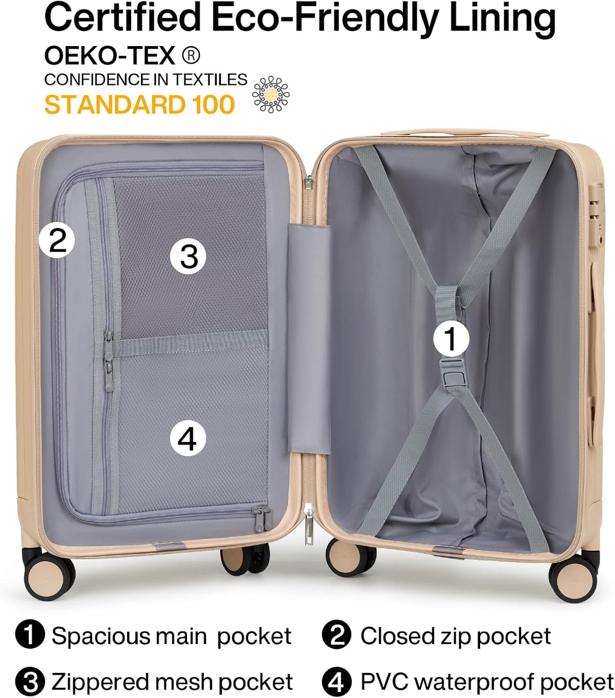 14 Inch Underseat Carry On Luggage with Wheels Hard Shell Suitcases Lightweight Small Luggage for Weekender Mini Suitcase Carry On Bag Travel Luggage for Travel Rolling Suitcase.(Orange)