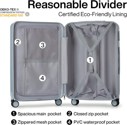 14 Inch Underseat Carry On Luggage with Wheels Hard Shell Suitcases Lightweight Small Luggage for Weekender Mini Suitcase Carry On Bag Travel Luggage for Travel Rolling Suitcase.(Orange)