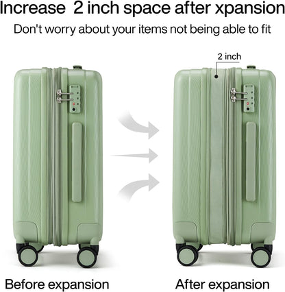 14 Inch Underseat Carry On Luggage with Wheels Hard Shell Suitcases Lightweight Small Luggage for Weekender Mini Suitcase Carry On Bag Travel Luggage for Travel Rolling Suitcase.(Orange)