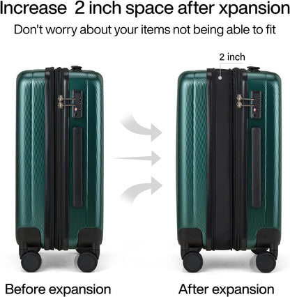 14 Inch Underseat Carry On Luggage with Wheels Hard Shell Suitcases Lightweight Small Luggage for Weekender Mini Suitcase Carry On Bag Travel Luggage for Travel Rolling Suitcase.(Orange)