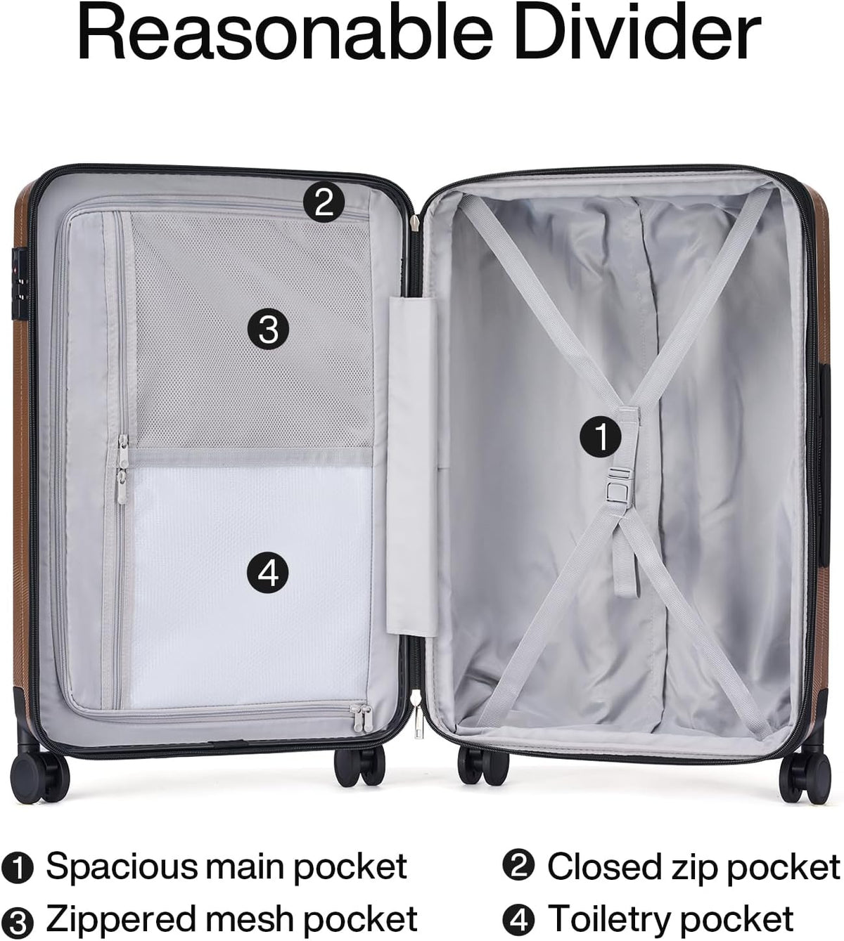 14 Inch Underseat Carry On Luggage with Wheels Hard Shell Suitcases Lightweight Small Luggage for Weekender Mini Suitcase Carry On Bag Travel Luggage for Travel Rolling Suitcase.(Orange)