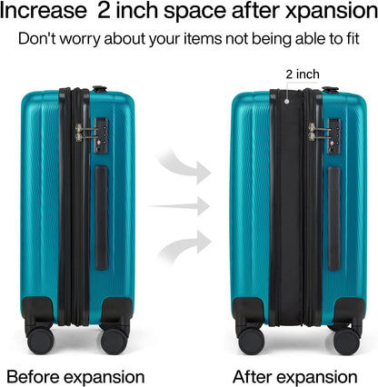14 Inch Underseat Carry On Luggage with Wheels Hard Shell Suitcases Lightweight Small Luggage for Weekender Mini Suitcase Carry On Bag Travel Luggage for Travel Rolling Suitcase.(Orange)