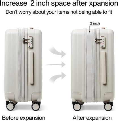 14 Inch Underseat Carry On Luggage with Wheels Hard Shell Suitcases Lightweight Small Luggage for Weekender Mini Suitcase Carry On Bag Travel Luggage for Travel Rolling Suitcase.(Orange)