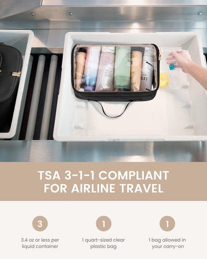 40L Travel Backpack for Women Men, Large Carry on Backpack for Airplanes TSA Personal Item Travel Bag fits 15.6" Laptop, Waterproof Weekender Essentials Airline Approved with 2 Packing Cubes