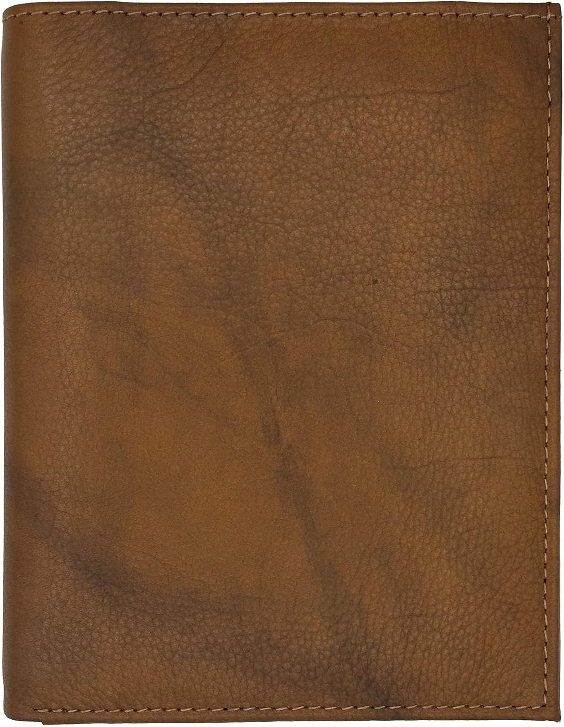 Grey RFID Genuine Leather Passport Wallet