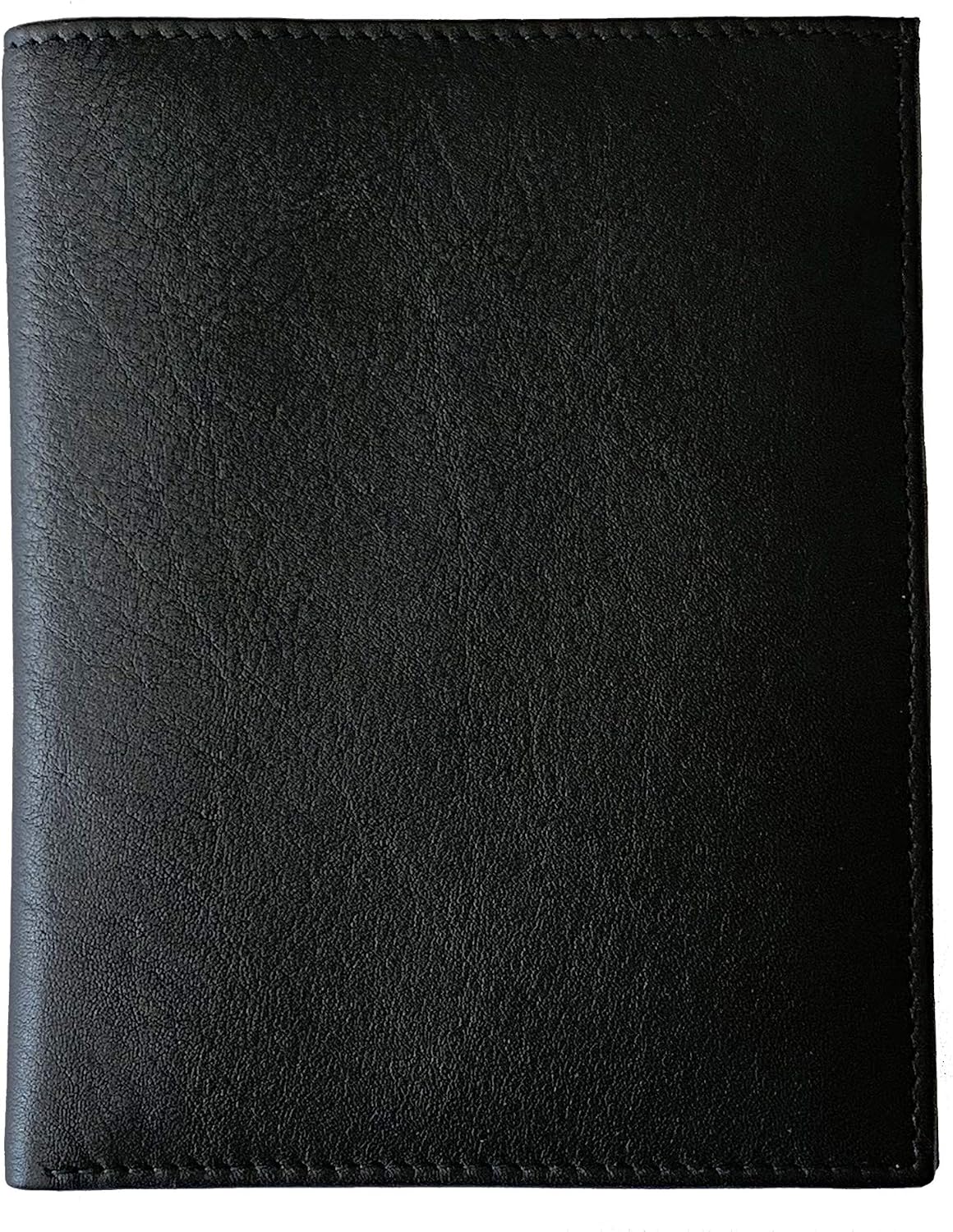 Grey RFID Genuine Leather Passport Wallet