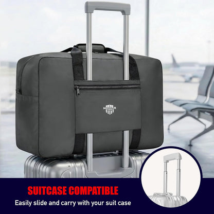 USA Travel Tote Bag for Men/Women 40L Weekender Overnight Carry on Luggage Bag Foldable/Collapsible Everyday Duffle Travel Bag for Camping, Road Trip, Shopping Handle & Shoulder Carry