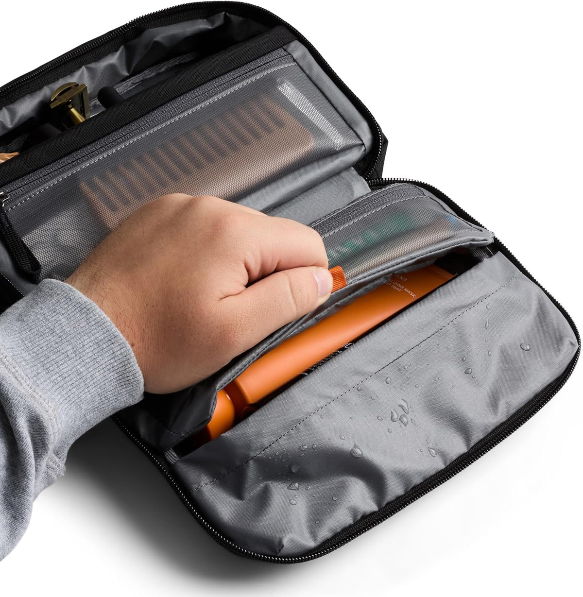 Hanging Toiletry Kit (hanging 3 liter toiletry bag for men and women, and designed for travel) - Clay