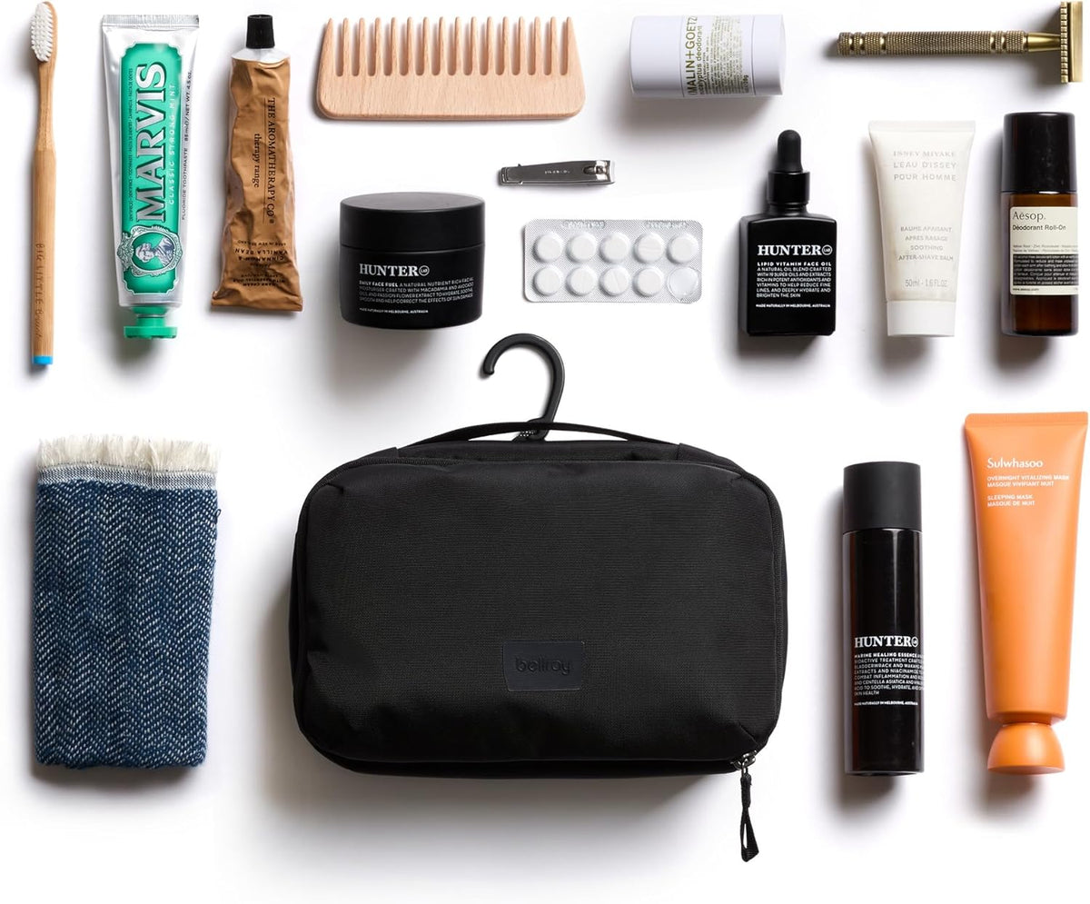 Hanging Toiletry Kit (hanging 3 liter toiletry bag for men and women, and designed for travel) - Clay