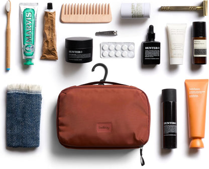 Hanging Toiletry Kit (hanging 3 liter toiletry bag for men and women, and designed for travel) - Clay
