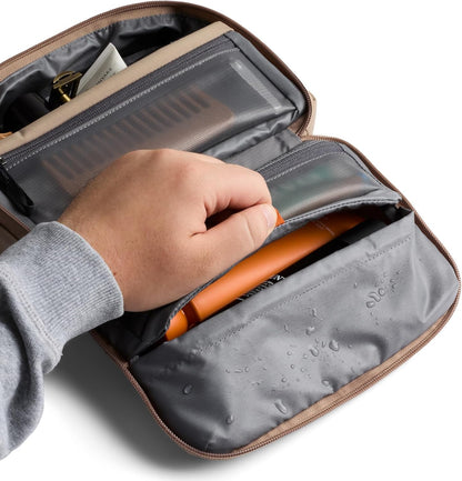 Hanging Toiletry Kit (hanging 3 liter toiletry bag for men and women, and designed for travel) - Clay