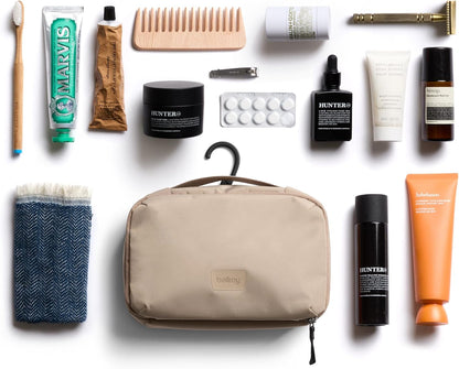 Hanging Toiletry Kit (hanging 3 liter toiletry bag for men and women, and designed for travel) - Clay