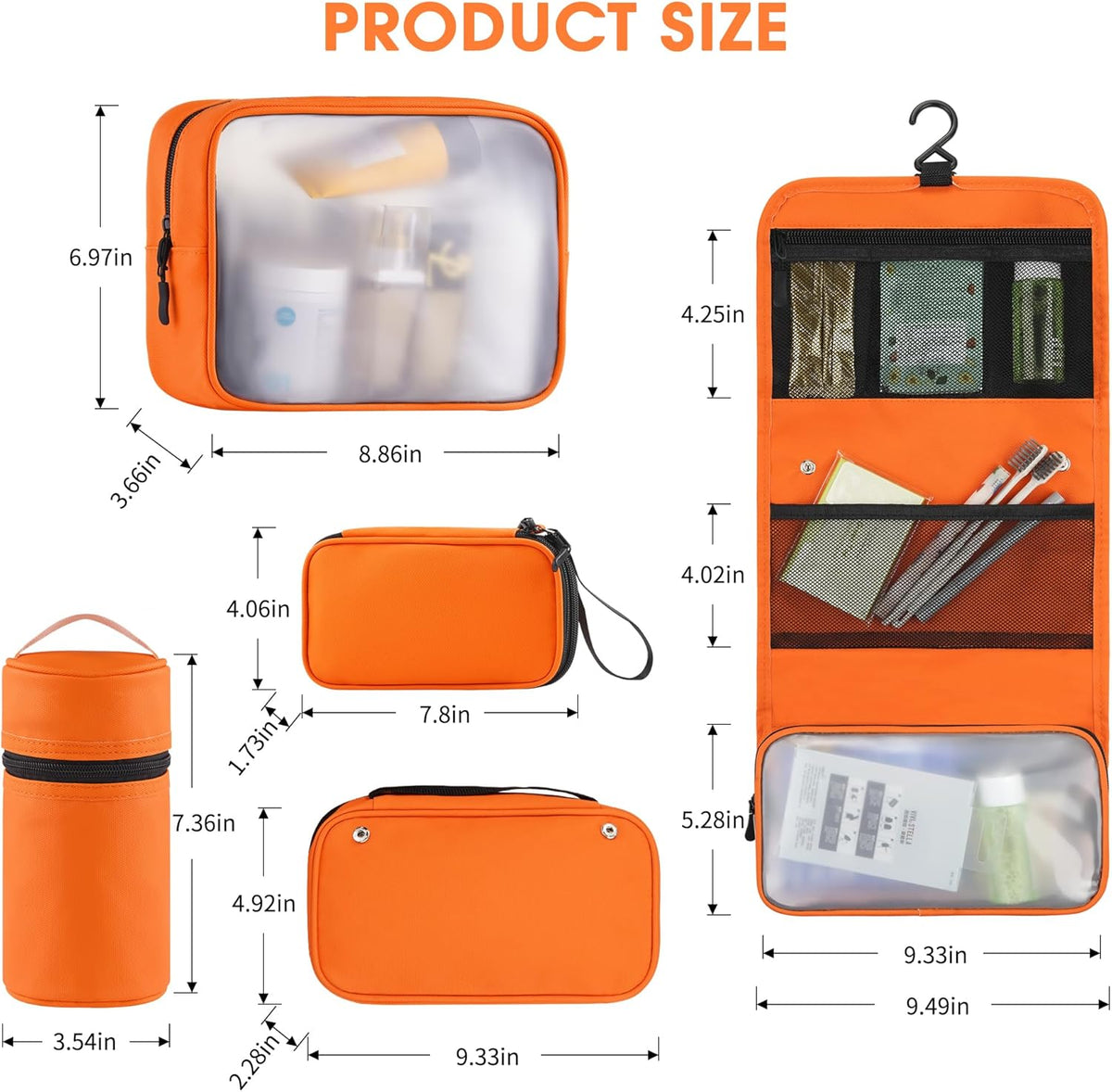 8-Piece Packing Cubes for Travel, 2026 Upgraded Durable Zippers & Reinforced Mesh, Complete Luggage Organizer Set with Shoe/Toiletry/Laundry Bags, 4 Sizes for Suitcase, Men Women, (Purple)