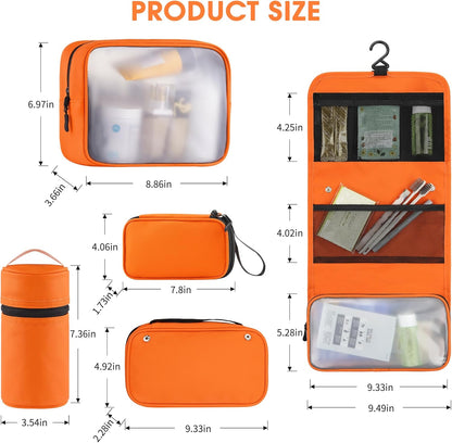 8-Piece Packing Cubes for Travel, 2026 Upgraded Durable Zippers & Reinforced Mesh, Complete Luggage Organizer Set with Shoe/Toiletry/Laundry Bags, 4 Sizes for Suitcase, Men Women, (Purple)