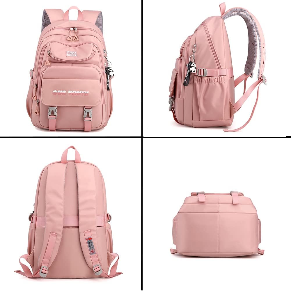 University Bookbag copmuter Daypack Backpack Outdoor Bag Waterproof Travel Notebook College Backpack woman (Purple)