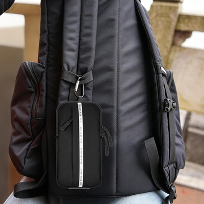 Phone Holder, Small Crossbody Shoulder Holsters Bag with Arm Band, Fits iPhone and Android, Use for Running, Walking, Hiking & Biking (6.7 Inches, Grayish White)