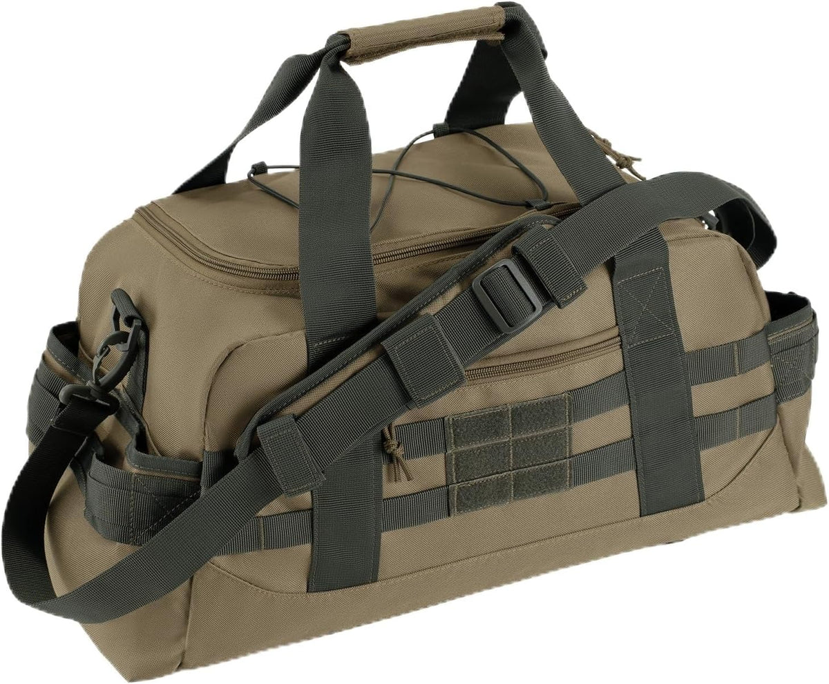 35L Large Duffle Bag, 3-in-1 Tactical Backpack MOLLE Pack for Sports/Gym/Outdoor, Olive Green