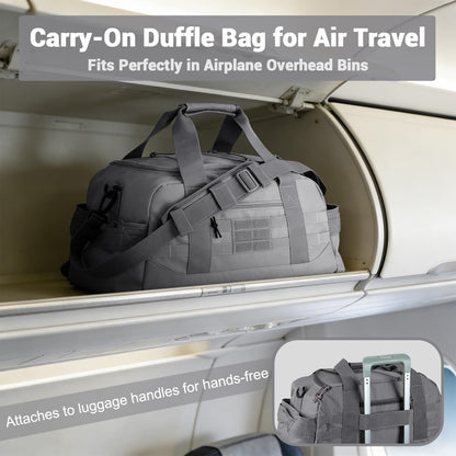 35L Large Duffle Bag, 3-in-1 Tactical Backpack MOLLE Pack for Sports/Gym/Outdoor, Olive Green