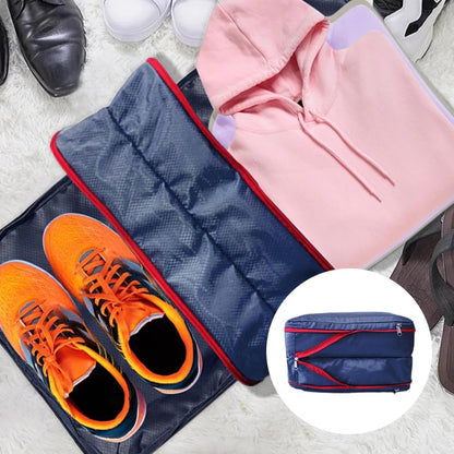 Packing Cubes for Travel,Double-Zone Storage Pouch - Luggage Storage Travel Compression Cube - for Vacation Short Trips Moving Clothes Shoes Toys Dolls