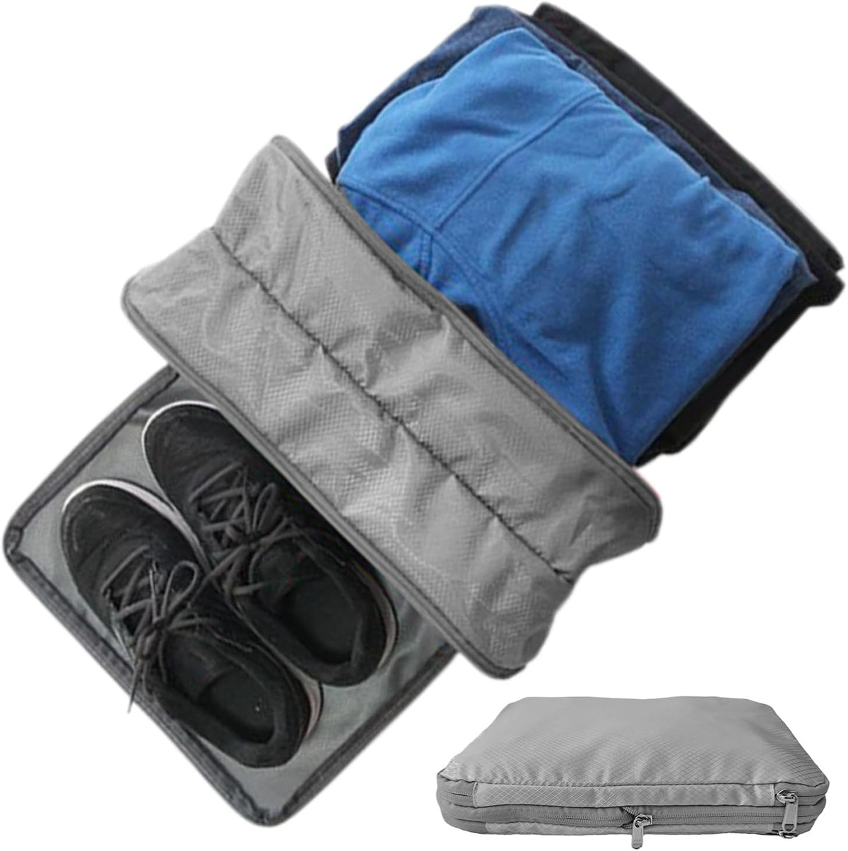 Packing Cubes for Travel,Double-Zone Storage Pouch - Luggage Storage Travel Compression Cube - for Vacation Short Trips Moving Clothes Shoes Toys Dolls