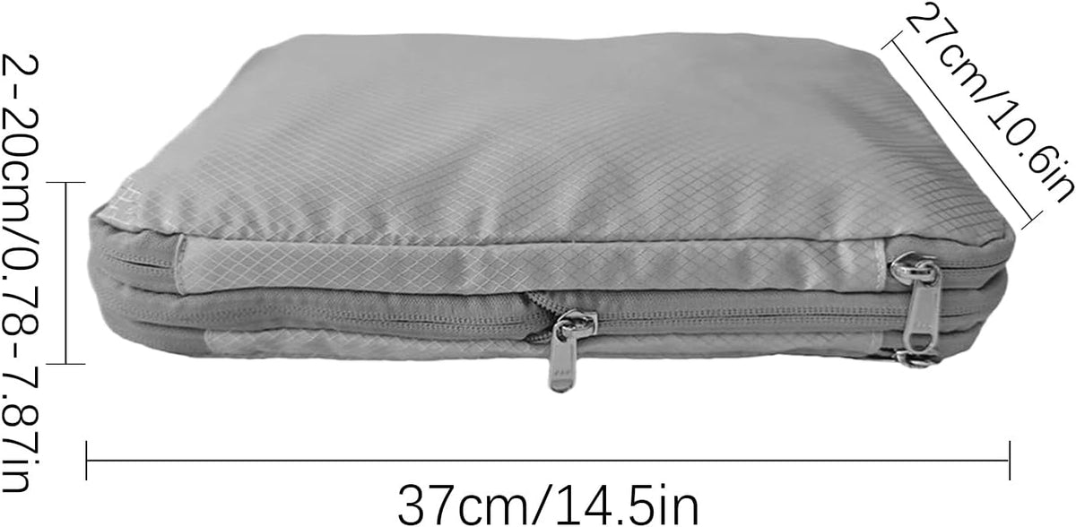 Packing Cubes for Travel,Double-Zone Storage Pouch - Luggage Storage Travel Compression Cube - for Vacation Short Trips Moving Clothes Shoes Toys Dolls