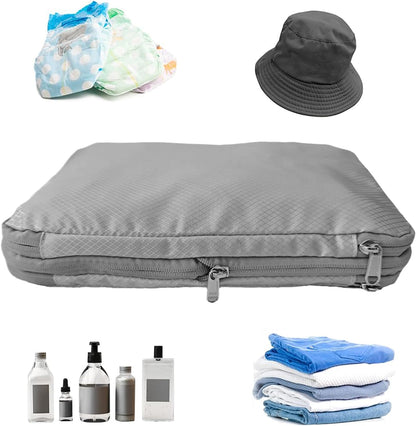 Packing Cubes for Travel,Double-Zone Storage Pouch - Luggage Storage Travel Compression Cube - for Vacation Short Trips Moving Clothes Shoes Toys Dolls