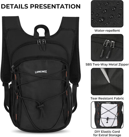 13L Small Hiking Backpack for Women Men, Lightweight Foldable Day pack, Packable Daypack for Travel, Camping (Teal)
