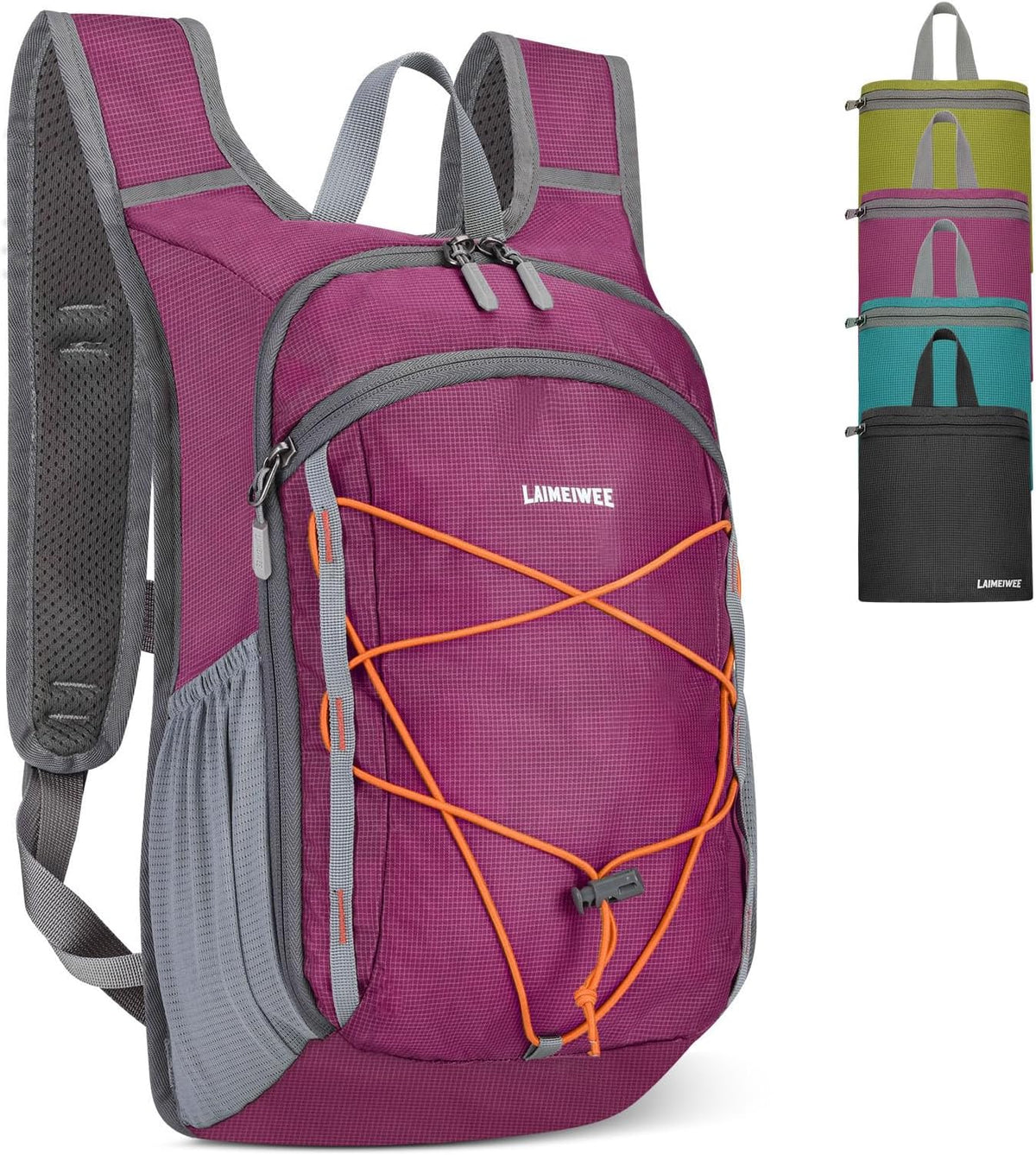 13L Small Hiking Backpack for Women Men, Lightweight Foldable Day pack, Packable Daypack for Travel, Camping (Teal)