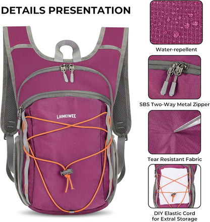 13L Small Hiking Backpack for Women Men, Lightweight Foldable Day pack, Packable Daypack for Travel, Camping (Teal)